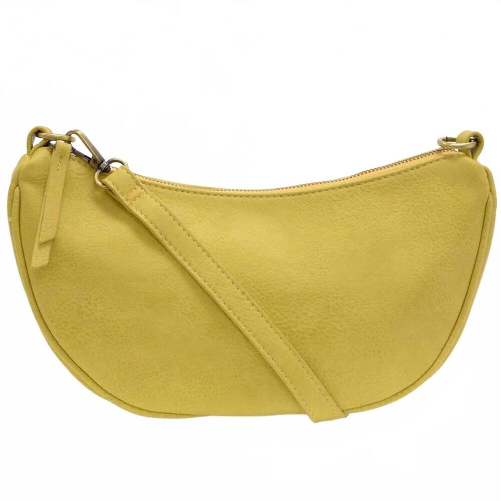 NEW JOY SUSAN women's miranda crescent crossbody bag in yellow